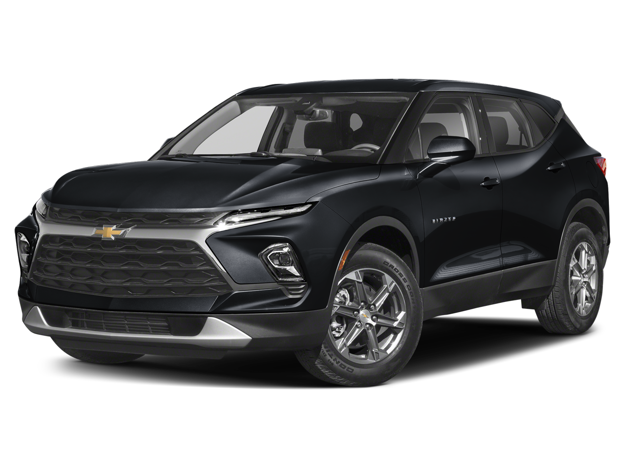 2023 Chevrolet Blazer LT in Black — front three-quarter view