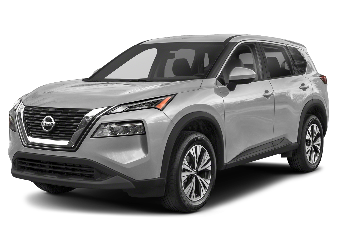 2023 Nissan Rogue SV in Brilliant Silver Metallic — front three-quarter view