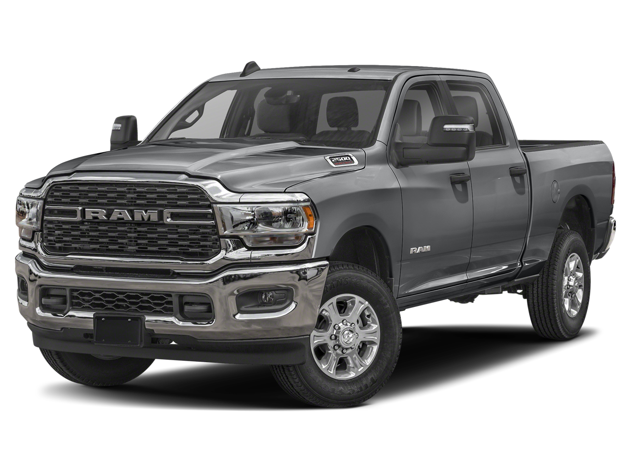 2023 RAM 2500 Big Horn in Billet Silver Metallic Clearcoat — front three-quarter view