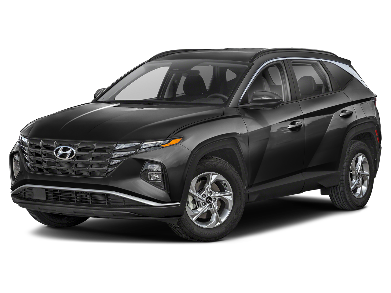 2024 Hyundai Tucson SEL in Black Pearl — front three-quarter view