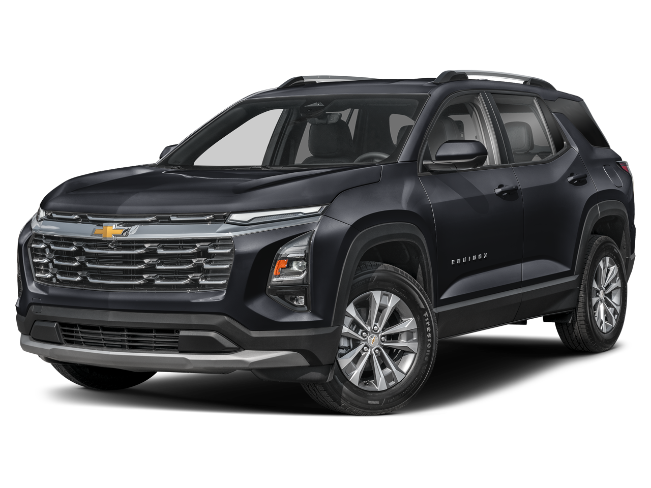 2025 Chevrolet Equinox AWD LT in Mosaic Black Metallic — front three-quarter view
