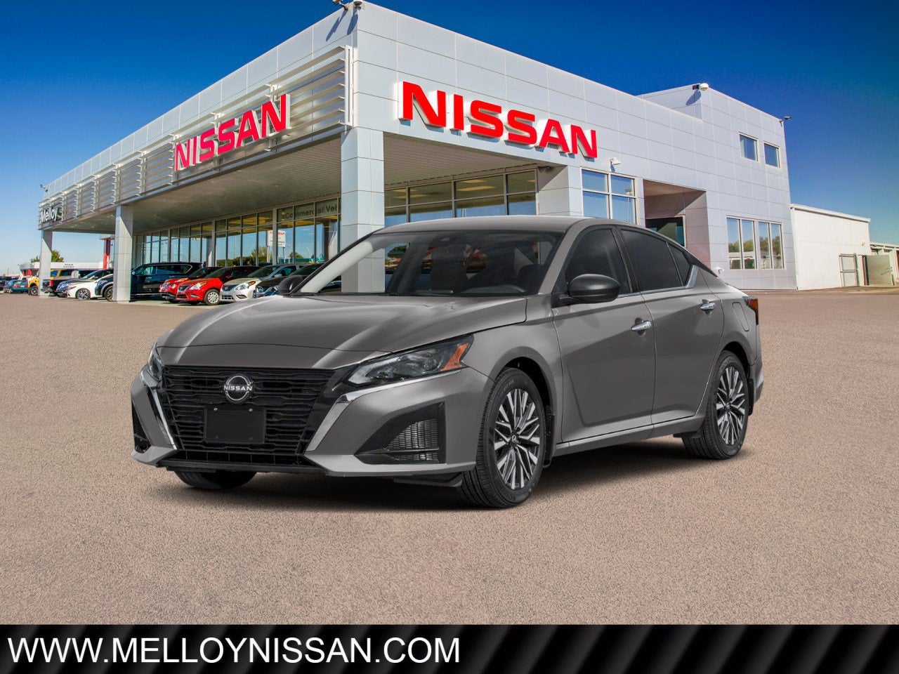 2026 Nissan Altima SV FWD in Gun Metallic — front three-quarter view