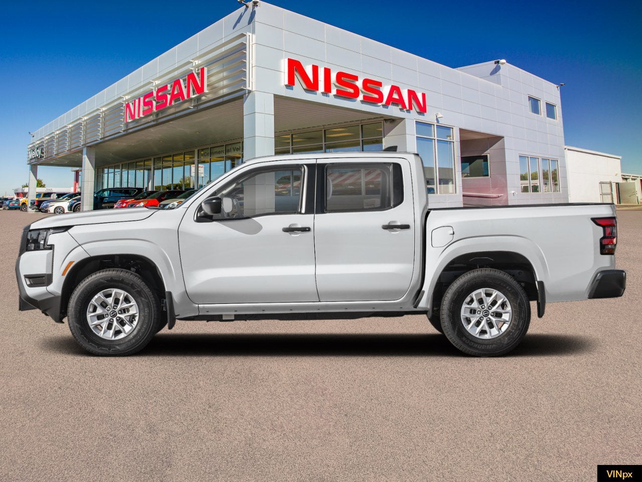 2026 Nissan Frontier — rear three-quarter view
