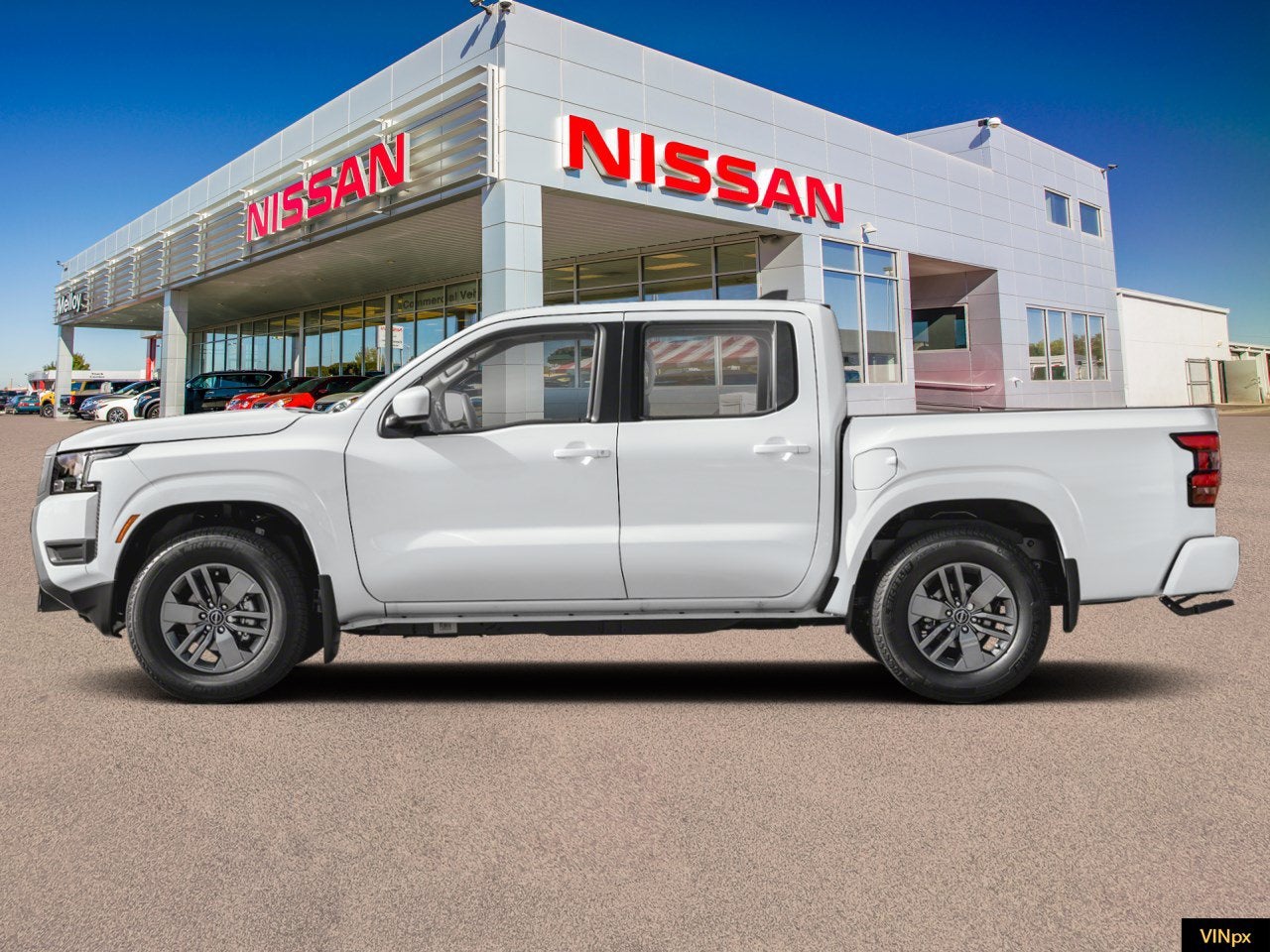 2026 Nissan Frontier — rear three-quarter view