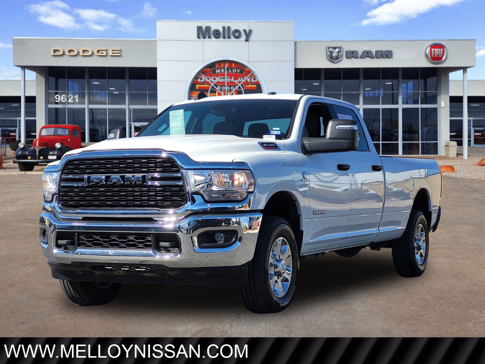 2024 RAM 3500 Big Horn in Bright White Clearcoat — front three-quarter view