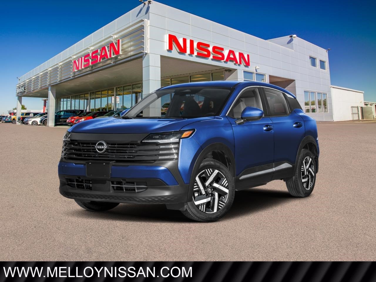 2026 Nissan Kicks SV AWD in Deep Blue Pearl — front three-quarter view