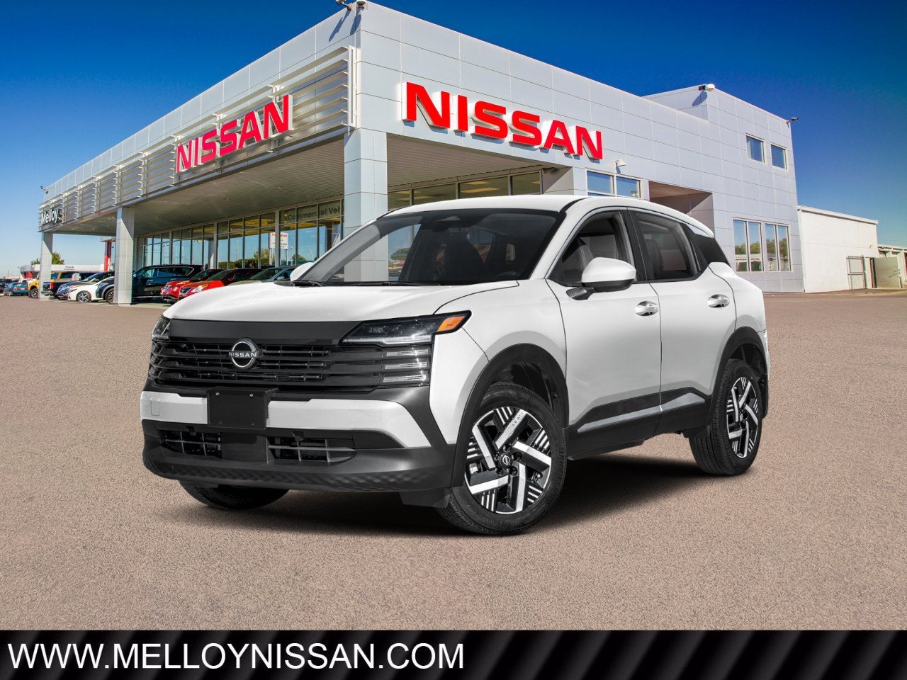 2026 Nissan Kicks SV AWD in Fresh Powder — front three-quarter view
