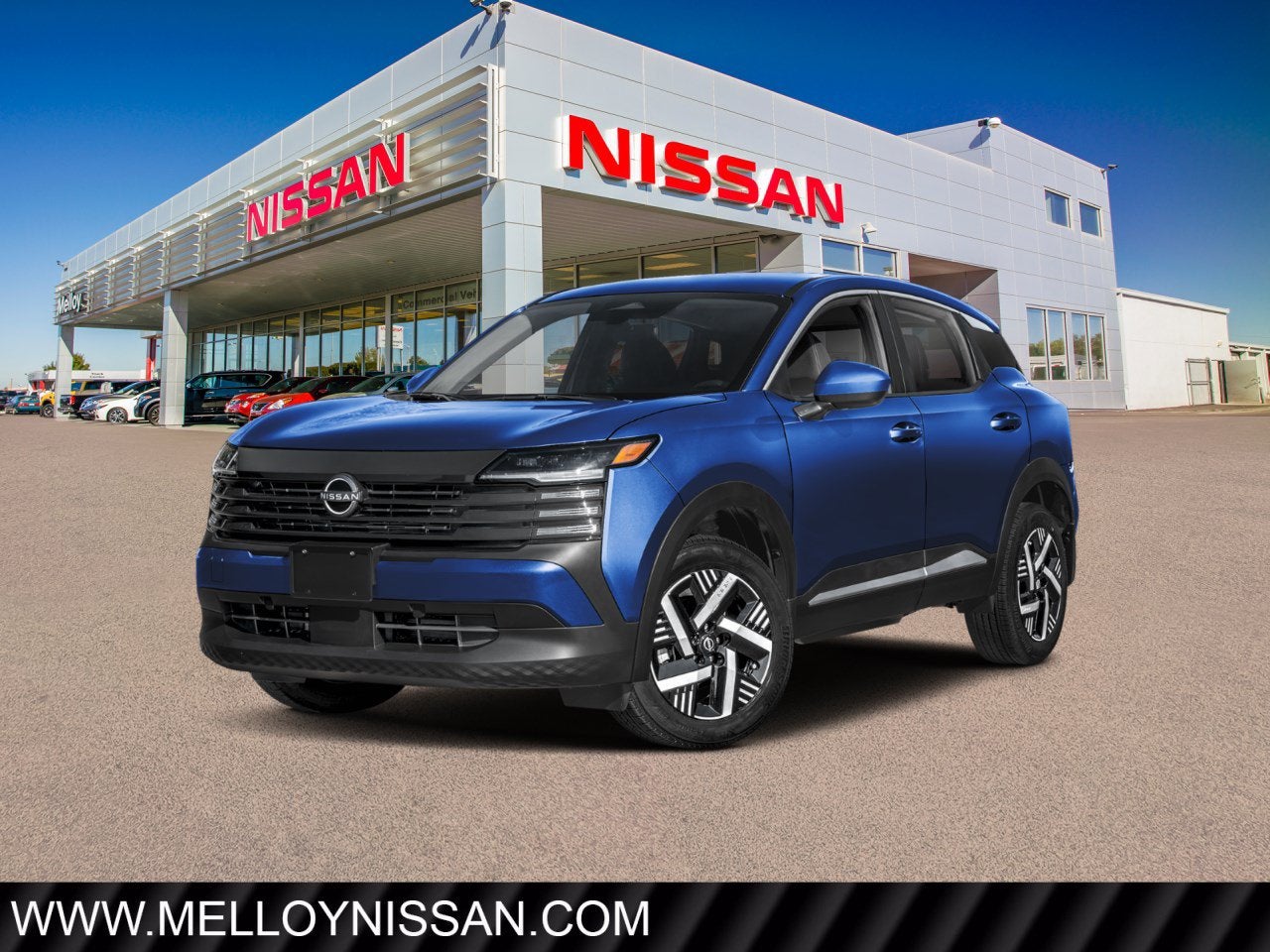2026 Nissan Kicks SV AWD in Deep Blue Pearl — front three-quarter view