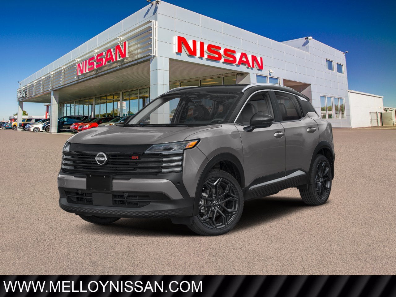 2026 Nissan Kicks SR AWD in Gun Metallic — front three-quarter view