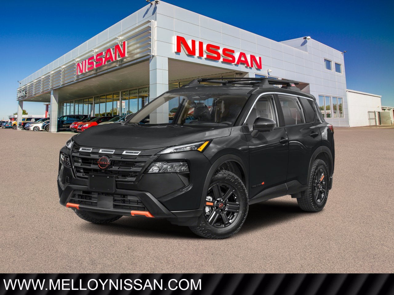 2026 Nissan Rogue 2026.5 AWD Rock Creek in Super Black — front three-quarter view
