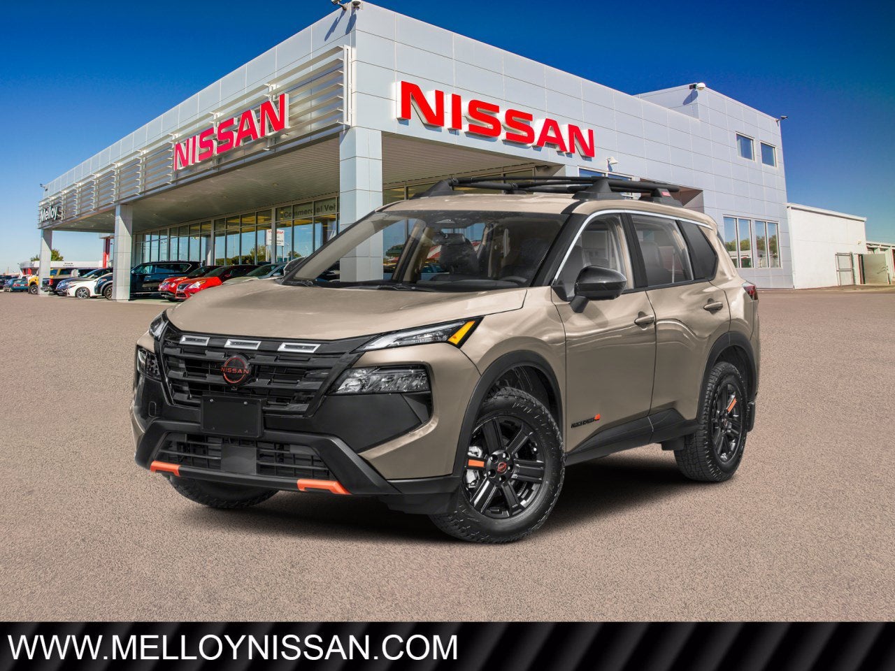 2026 Nissan Rogue 2026.5 AWD Rock Creek in Baja Storm Metallic — front three-quarter view