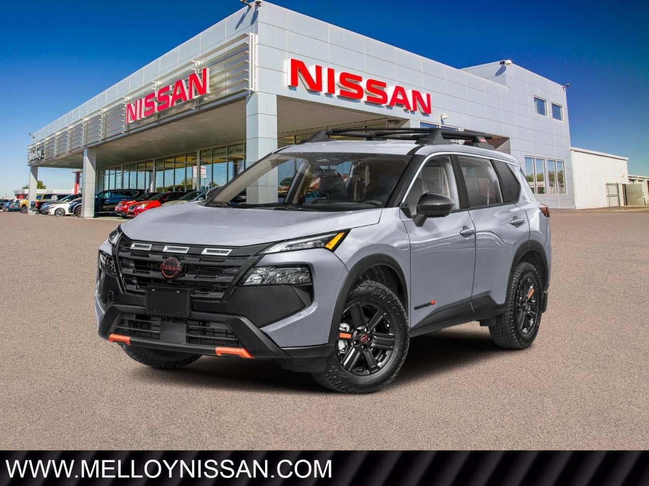 2026 Nissan Rogue 2026.5 AWD Rock Creek in Boulder Gray Pearl — front three-quarter view