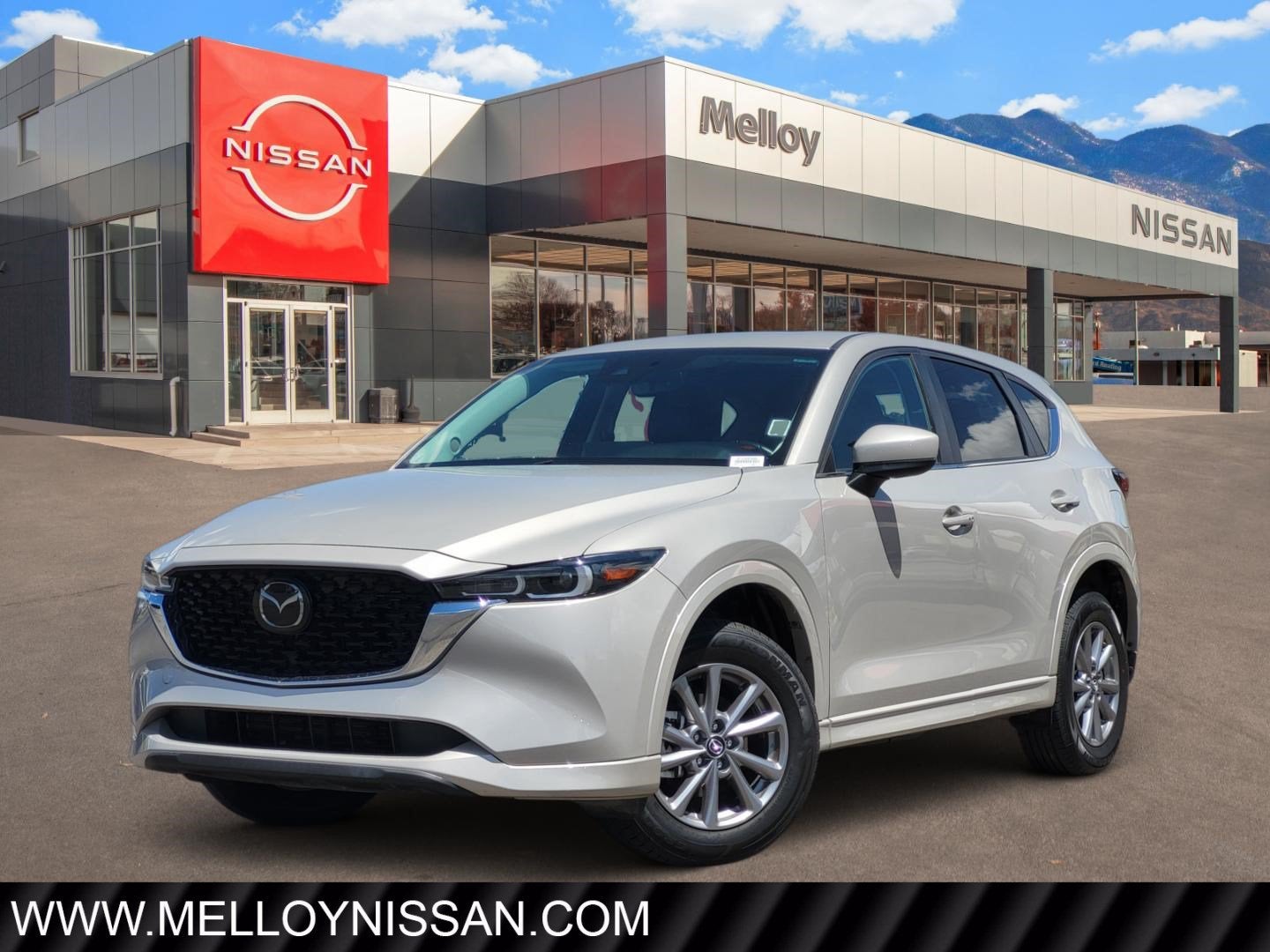 2025 Mazda Mazda CX-5 2.5 S Preferred Package in Platinum Quartz Metallic — front three-quarter view