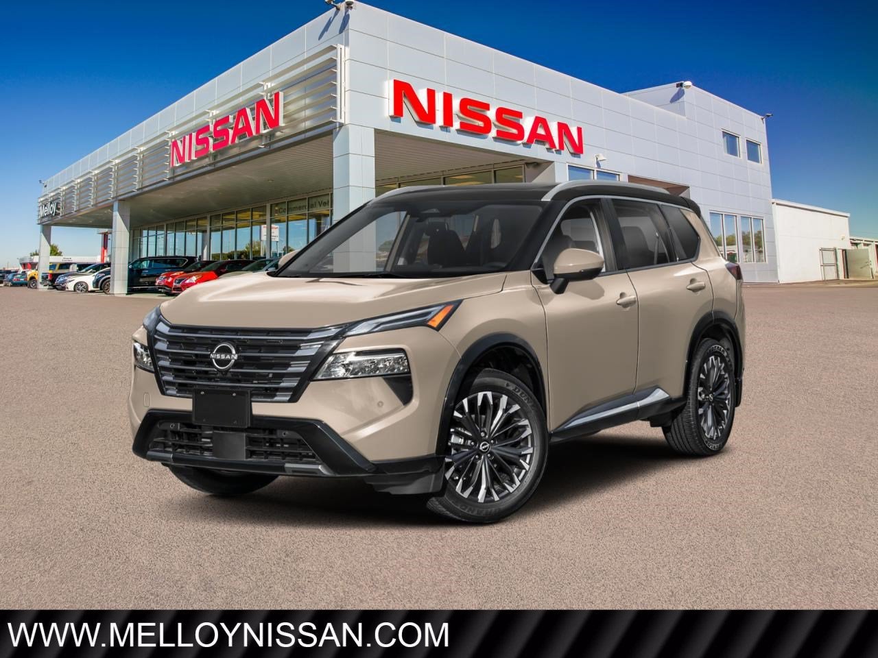 2026 Nissan Rogue AWD Platinum *Ltd Avail* in Everest White Pearl Tricoat — front three-quarter view